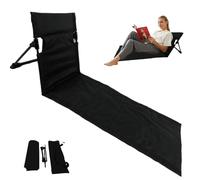 Odoukey Silla de Playa Plegable Oxford portátil de 43, 3 Pulgadas, Tumbona con Bolsa de Transporte, Estera de Playa Impermeable, sillón Resistente para Piscina, Tomar el Sol, taburetes Largos