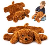 ODOXIA Cojín De Regazo con Lastre para Niños | Calmante Y Reconfortante | Animal De Regazo | Perro Sensorial | Manta De Regazo para Trastorno Sensorial | Ayuda En Autismo, Tdah, Ansiedad | 2 Kg