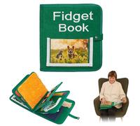 ODOXIA | Manta Sensorial para Demencia | Fidget Book | Alzheimer, Demencia, Asperger, Autismo Y Ansiedad (Green)