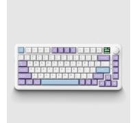 Odpaltoy Ajazz AK820 MAX Teclado mecánico con interruptor magnético para juegos con perilla, teclado para juegos de disparo rápido con cable, teclado RGB PBT de 81 teclas, teclado intercambiable en