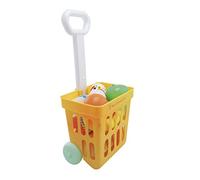 ODS - Carro de la Compra con Mango Extensible, con 14 Piezas (Frutas, Verduras, Pan, Cajas y Botellas), 44080