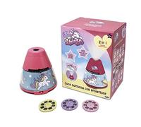 ODS - Proyector y lámpara de 12 cm de Altura para habitación Infantil, con 3 Discos Que proyectan 8 imágenes Cada una, 46533