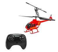 ODS Radiofly Kansas 40316 - Helicóptero de Juguete teledirigido para niños, 4 Funciones, luz LED y Carga USB, Longitud 21 cm, +8 años, Color Rojo y Naranja