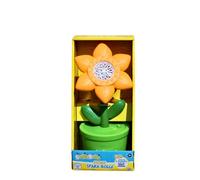 ODS Soplador de Burbujas con Forma de Flor, 27 cm de Alto, Naranja y Verde, con 2 Botellas de 40 ml, Funciona con Pilas, para niños de 3 años