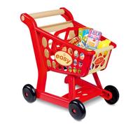 ODS TOYS- Maisonelle - Carro de la Compra con 16 Accesorios, tamaño 40 x 30 x 39 cm, Color Rojo (44075)