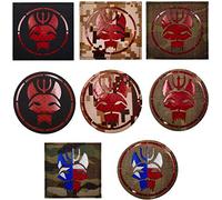 ODSS Seal Team DEVGRU Trident Trident Reflechant IR Paratch, 8 Pices Redondas, Personalizable, Military/Tactical, Parches
