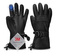 Odtmger Gants de Ski, Gants de Neige Les Plus Chauds, imperméables et Respirants pour Temps Froid, conviennent Aussi Bien aux Hommes qu'aux Femmes, pour l'extérieur Parent-Enfant