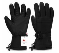 Odtmger Guantes de esquí, Guantes de Nieve Impermeables y cálidos para Invierno, Guantes compatibles con Pantalla táctil para Padres e Hijos, Ideales para Esquiar y Hacer Snowboard