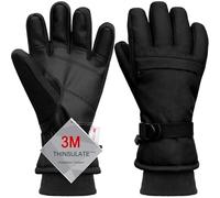 Odtmger Guantes de trabajo para palear nieve en clima frío: guantes resistentes, aislados, a prueba de viento e impermeables para construcción, reparación automotriz y trabajos al aire libre.