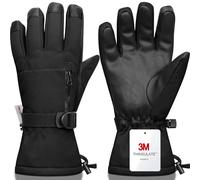 Odtmger Guantes impermeables para la nieve para niños Mitones compatibles con pantallas táctiles, cálidos, aptos para condiciones climáticas frías y para snowboard.