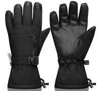 Odtmger Guantes impermeables para la nieve para niños Mitones compatibles con pantallas táctiles, cálidos, aptos para condiciones climáticas frías y para snowboard.