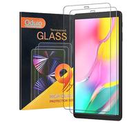 Oduio Protector Pantalla para Samsung Galaxy Tab A 10.1'' 2019 (Modelo:SM-T510 / SM-T515), Cristal Pantalla Vidrio Templado Antiarañazos 9H Ultra Transparente, Sin Burbuja - 2 piezas