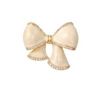 odulu Bonito broche de lazo con diamantes de imitación, pin barroco para hombre, mujer, niño y niña, 2*2.3cm, Metal