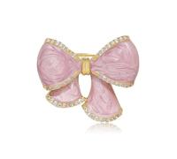 odulu Bonito broche de lazo con diamantes de imitación, pin barroco para hombre, mujer, niño y niña, 2*2.3cm, Metal