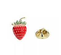 odulu Mini broche de frutas con hebilla antirreflejos, pin de frutas Aolly para hombre, mujer, niños, niñas, suéter, bufandas, chal, vestido, regalo, 1.5*2.2cm, Metal