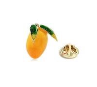 odulu Mini broche de frutas con hebilla antirreflejos, pin de frutas Aolly para hombre, mujer, niños, niñas, suéter, bufandas, chal, vestido, regalo, 1.7*1.1cm, Metal