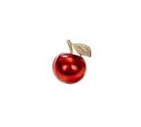 odulu Mini broche de manzana - Aolly Fruits Pin para hombre, mujer, niños, niñas, suéter, bufanda, chal, vestido, regalo, 2.3*1.8cm, Metal