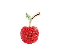 odulu Mini broche de manzana - Aolly Fruits Pin para hombre, mujer, niños, niñas, suéter, bufanda, chal, vestido, regalo, 3*1.9cm, Metal