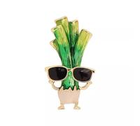 odulu Mini broche vintage con hebilla antirreflejos, pin de verduras Aolly para hombre, mujer, niños, niñas, suéter, bufandas, chal, vestido, regalo, 3*1.5cm, Metal