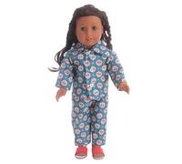 odulu Ropa de muñeca para muñeca Americana de 18 Pulgadas-Pijama Estampado Floral,Tops,Pantalones,camisón,Accesorios-2 Piezas/Set-A