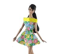 odulu Vestido para muñeca Americana de 115 Pulgadas,muñeca de 30 cm-Vestido Casual con Falda Corta Floral,atuendos de Verano para muñeca BJD 1/6-1 Pieza-#E
