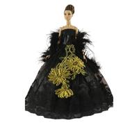 odulu Vestido para muñeca Americana de 115 Pulgadas,muñeca de 30 cm,Vestido de Noche,Vestido de Princesa,Chal de Felpa,Conjuntos para muñeca BJD 1/6,Regalo-1 Pieza-#E