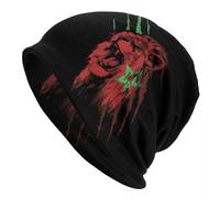 OEBANQGIV Atlas Marroquí Personalizado Atlas Lions Bandera de Marruecos Gorros de Gorra de Punto Callejero para Mujeres Hombres Calor Invierno Skullies Gorros