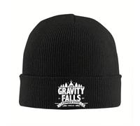 OEBANQGIV Campamento Gravity-Falls Hat Otoño Invierno Skullies Gorros Nuevos Gorros Hombres Mujeres Gorros Tejidos