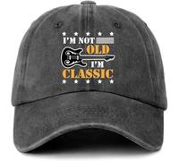 OEBANQGIV Gorra de béisbol Negra desgastada y desgastada Yo no Soy Mayor Soy una clásica Gorra de béisbol Ajustable de algodón Estampado para Hombres