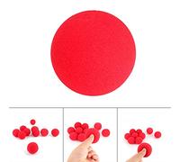 OEBUAFI 10 Pelotas de Sóftbol de Esponja Roja, Accesorio Mágico Clásico para Trucos de Comedia (aparecer, Desaparecer, multiplicar), con Material Suave para Espectáculos de Magia y