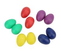 OEBUAFI 10 Uds Mini Huevos Musicales Juguete de Instrumento de Percusión de Plástico Colorido, Agitadores de Mano para Entrenamiento de Ritmo para Niños