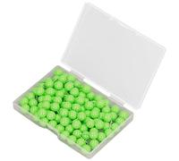 OEBUAFI 100 Chinchetas de Mapa, Chinchetas Decorativas de Acero y Plástico para Tableros de Corcho, Tablones de Anuncios con Estuche de Almacenamiento Transparente de 9,5 X 20 Mm (Green)