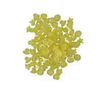 OEBUAFI 100 Unidades Tazas de Cría para Abejas Reina No Tóxicas, Celdas de Apicultura para Apicultores en Crianza de Abejas Reinas (Yellow)