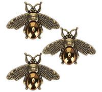 OEBUAFI 3 Clips de Zapatos de Moda, Accesorios de Hebilla de Zapatos de Aleación de Zinc para Zapatos, Bolsos, Sombreros, Elegante para Mujeres, Esposa, Madre, Cumpleaños de San (GOLD)