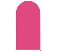 OEBUAFI 3PCS Cubierta de de Boda, Cubierta de Soporte de Fondo de Multifuncional Elástica de Seda de Leche de Poliuretano, con Colores Vibrantes Brillantes, para Celebración de Vacaciones (Rosa roja)