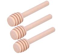 OEBUAFI 50PCS Wood Honey Dipper Sticks, Drizzling Tool for Honey Syrup Jam Molasses, with Grooves for Easy Dispensing, Food Grade Eco Friendly, Wedding Party Favors Gifts