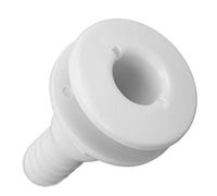 OEBUAFI Accesorio de ABS Accesorios de Plomería para Barcos Marinos Impacto Resistente Fácil de Instalar Reemplazo Directo para Manguera de 3/4 Pulgadas con Tuerca y Junta para Barcos (White)
