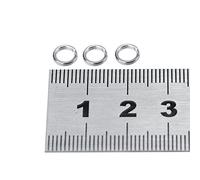 OEBUAFI Aparejos de Pesca de Acero Inoxidable Anticorrosivo, Conector de Anillo Dividido de Doble Círculo, Aspecto Delicado para Señuelos, 50 Piezas/100 Piezas para Amantes de la Pesca (6# Vendido
