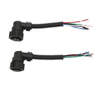 OEBUAFI Arnés de Cableado de Luz Trasera de 2 Piezas Reemplazo de Enchufe de Arnés de Cables de Luz Trasera para DAF MAN Relay Ducato Daily Mercedes Sprinter con Carcasa de Metal ABS