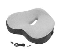 OEBUAFI Asiento con Calefacción Portátil, Cojín para Silla con Calefacción, Almohadilla de Espuma Viscoelástica con USB con 3 Configuraciones de Nivel para Uso en Silla de (Grey)