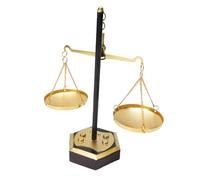 OEBUAFI Balanza de Equilibrio de Peso de Metal Vintage para Exhibición | Construcción de Hierro, Decoración Retro para el Hogar, Adorno para Sala de Estar, Símbolo de Oficina Legal