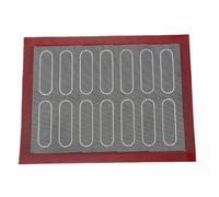 OEBUAFI Bandeja de Hornear Antiadherente de Doble Cara, Tapete de Silicona Reversible con Diseño de Malla Perforada para Horneado Uniforme de Macarons, Galletas y Pasteles (11,8x15,7 pulgadas)