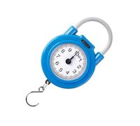 OEBUAFI Báscula de Mano, Báscula de Resorte Portátil para Hornear en la Cocina con Pantalla LCD Retroiluminada, Mide hasta 10 Kg 22 Lb, Fácil de Colgar y Almacenar (BLUE)