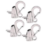 OEBUAFI Boat Fender Clips, 304 Stainless Steel, 8000 LB Capacity | Hardware de acoplamiento para muelles de pontones, liberación rápida de cuerda de 3/8 a 5/8 pulgadas, ajuste de riel con