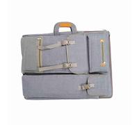 OEBUAFI Bolsa de Lona para Arte, Resistente Al Agua, de Gran Capacidad, para Pintar y Dibujar, con Correa Ajustable para Transporte y Almacenamiento de Materiales de Arte Al Aire Libre (Gray)