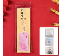 OEBUAFI Bolsa de Sal Espiritual, Bolsita de Hierbas Bordada para Dinero y Bienestar, para Practicantes de Atención Plena (PINK)