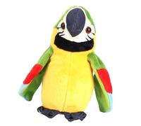 OEBUAFI Bonito Juguete de Loro de Peluche para Niños, Aprende a Hablar, Repite Cualquier Idioma, Tela Cómoda, Trae Diversión a Niños Animados (Green)