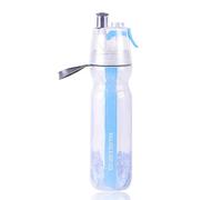 OEBUAFI Botella de Agua con Pulverizador 2 en 1, Botella para Beber y Nebulizar, 500 Ml con Boquilla Atomizadora y a Prueba de Fugas para Deportes Al Aire Libre, Ciclismo, Camping, (rojo)