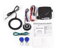 OEBUAFI Botón de Parada con un de Arranque sin Llave Empuje para Iniciar Encendido de Alarma de Automóvil con Corriente de Espera Ultrabaja para Vehículos de 12 V CC, Indicador de Botón de Arranque