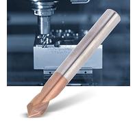 OEBUAFI Broca de Precisión de Acero de Tungsteno para Torneado Eficiente de Fresadoras con Revestimiento de Titanio D6 X 50 X 2T (D5*50 * 2T*90°)